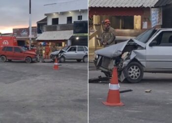 Acidente com três carros deixa homem ferido na RJ-106, em Cabo Frio